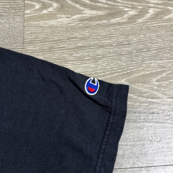 Vintage Champion Skull Just Blow Me Henley Tee Black‎ Short Sleeve Put-in-Bay - Picture 4 of 8